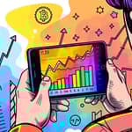 Apps com gráficos que mostram sua evolução financeira