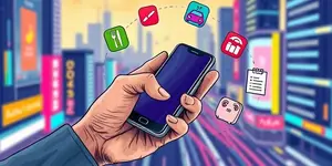 Apps com organização por categorias como alimentação, lazer e transporte