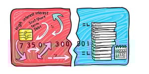 A diferença entre crédito rotativo e parcelado