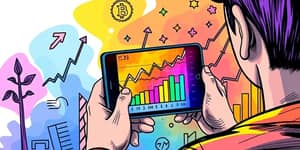 Apps com gráficos que mostram sua evolução financeira