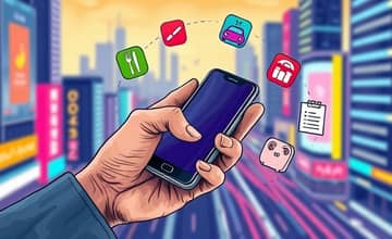Apps com organização por categorias como alimentação, lazer e transporte