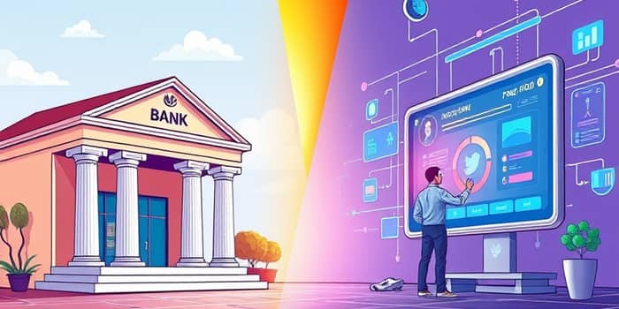 Diferença entre cartões de banco tradicional e fintech
