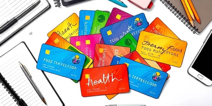 Organize seus cartões por finalidade e tipo de benefício