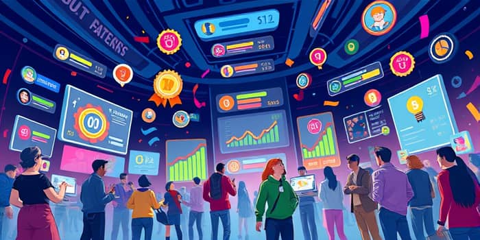 Apps com controle de metas visuais e recompensas gamificadas